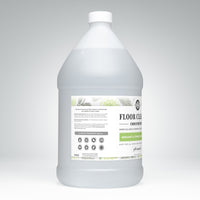 A gallon of Rustic Strength floor cleaner concentrate promises a natural, effective clean for sealed hard surfaces.
