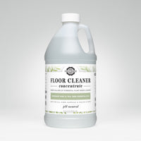 Rustic Strength's plant-based floor cleaner concentrate, featuring rosemary mint and tea tree essential oils, promises powerful, pH-neutral cleaning for hard surfaces.