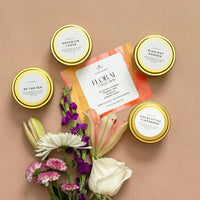 Floral Collection Soy Wax Candles - 4 Pack
