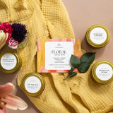 Floral Collection Soy Wax Candles - 4 Pack