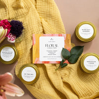 Floral Collection Soy Wax Candles - 4 Pack