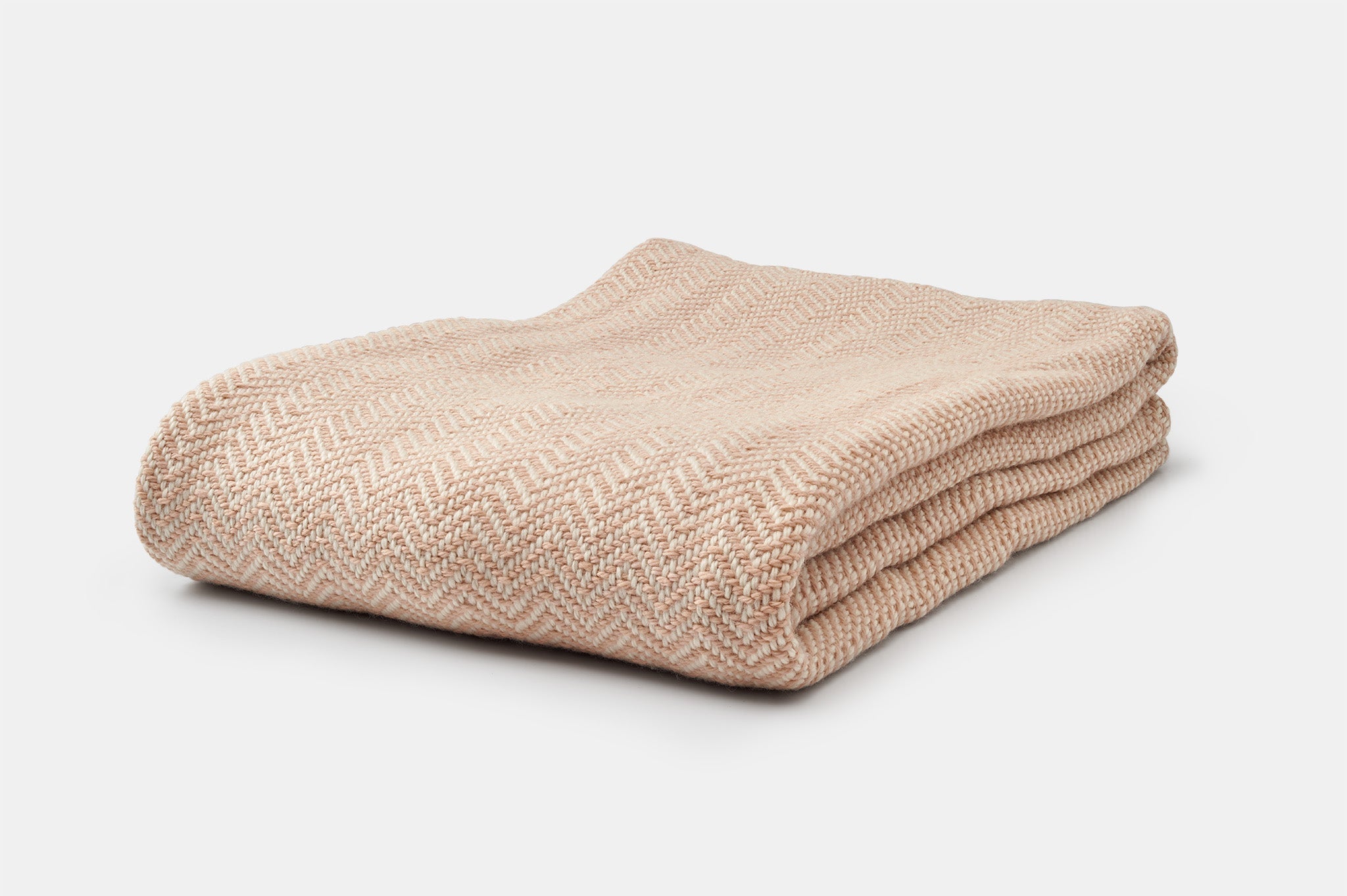 Chevron Pattern Soft Wool Throw Blanket