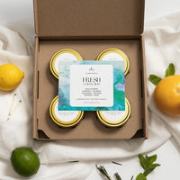 Fresh Collection Soy Wax Candles - 4 Pack