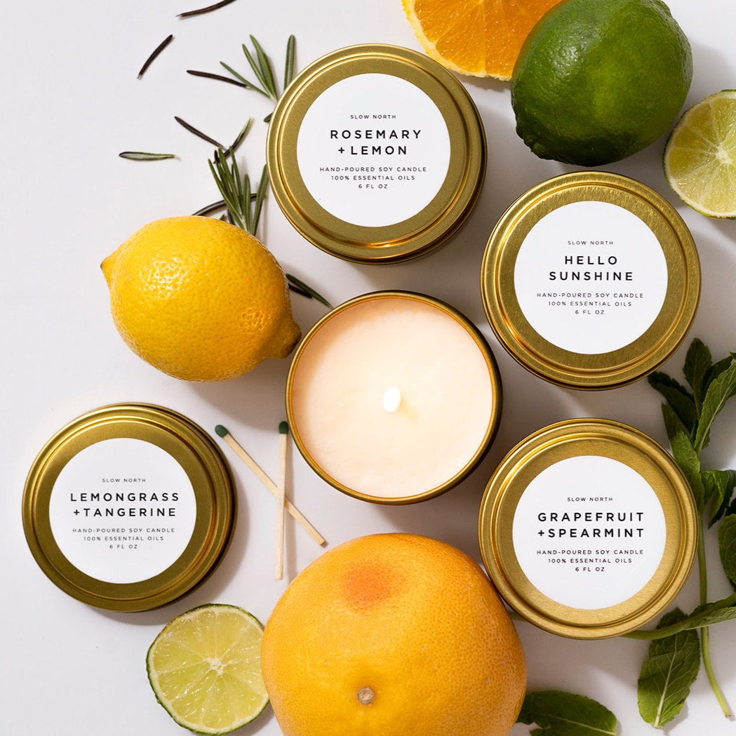 Fresh Collection Soy Wax Candles - 4 Pack
