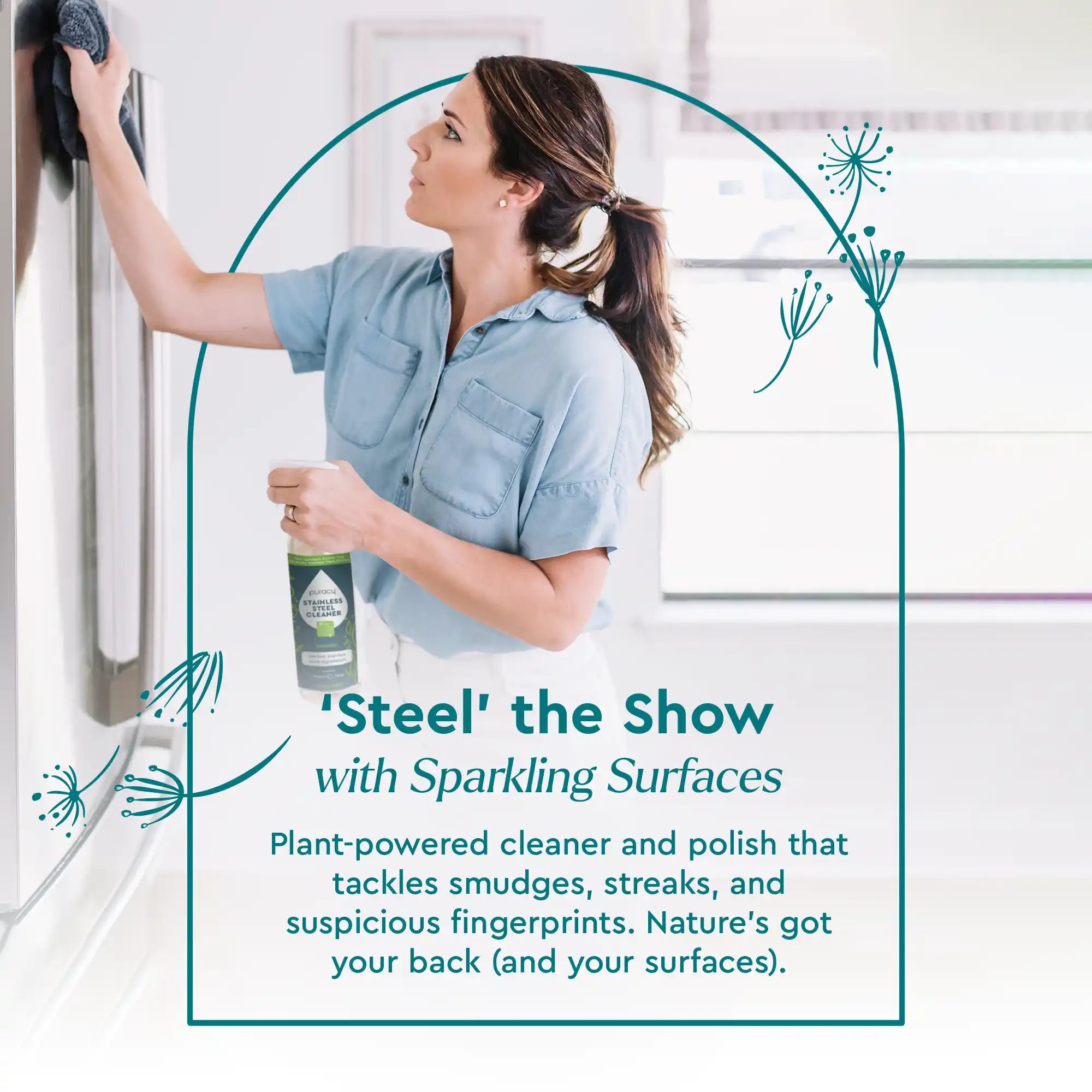 Lavender Stainless Steel Surface Cleaner