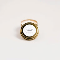 Geranium + Rose Soy Wax Candle