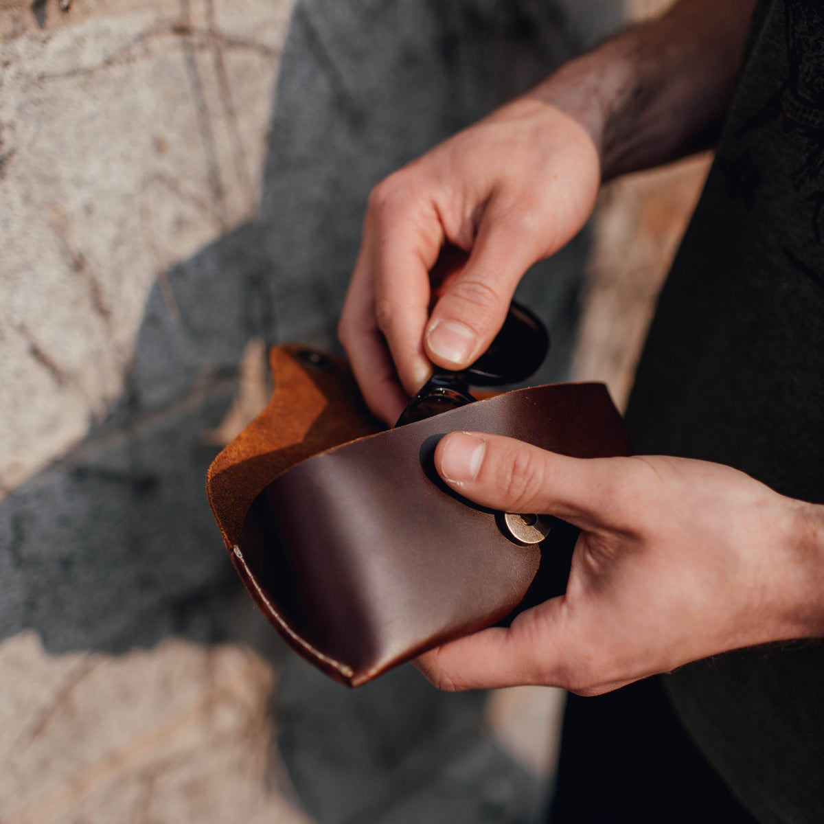 Leather Glasses Case