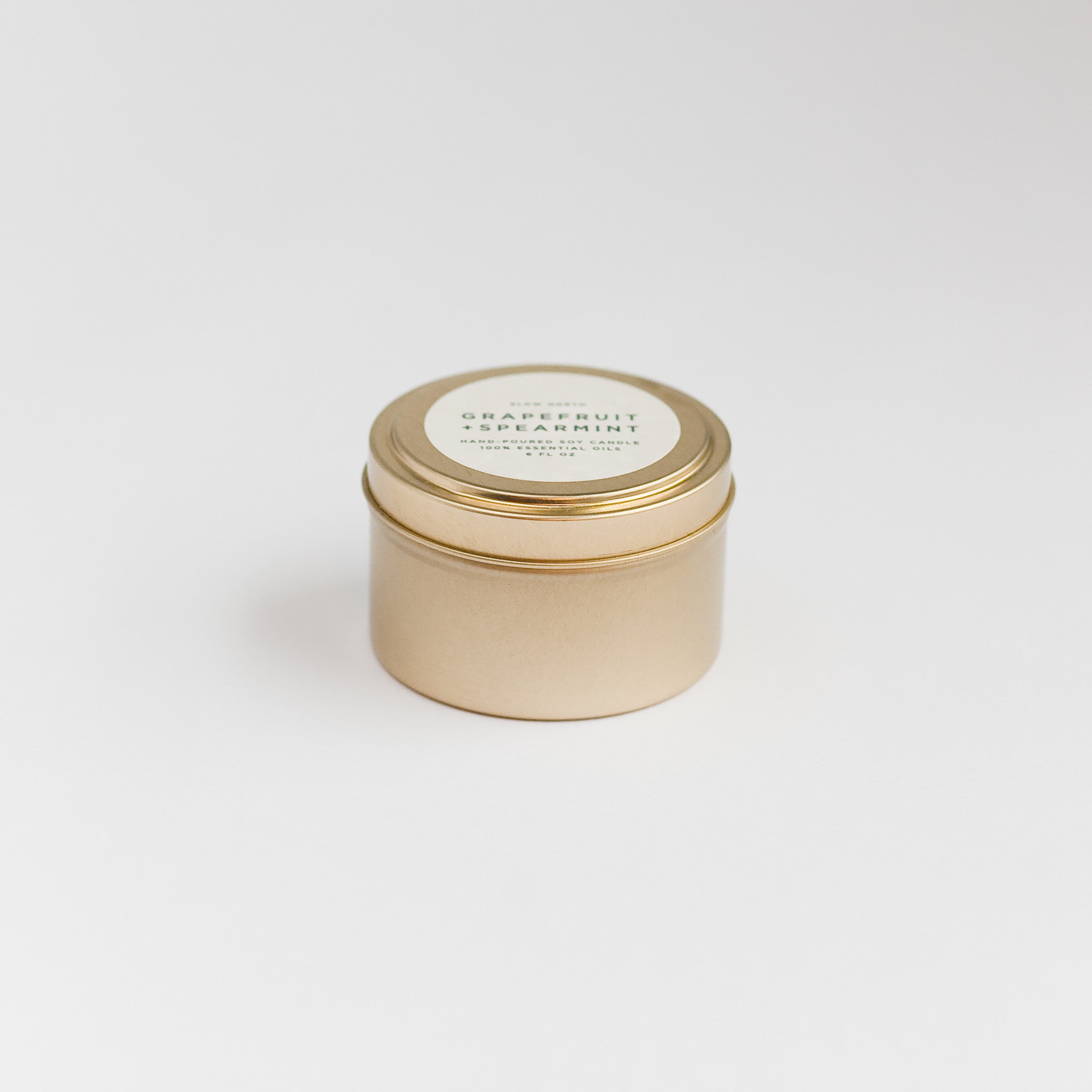 Grapefruit + Spearmint  Soy Wax Candle