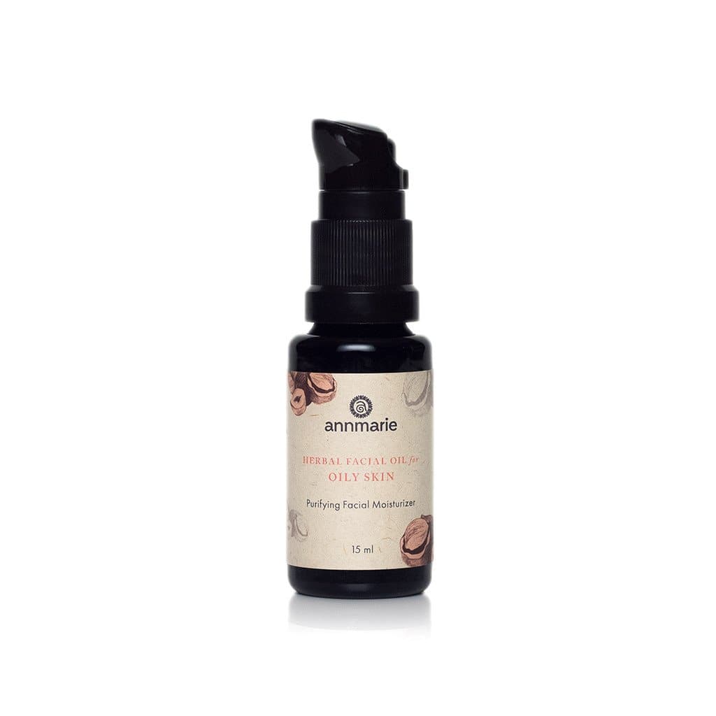 Annmarie Herbal Facial Oil for Oily Skin promises to purify and moisturize in a 15ml bottle.
