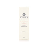 Annmarie's Herbal Facial Oil for Oily Skin is packaged in a clean, white box promoting purifying facial moisturizer.
