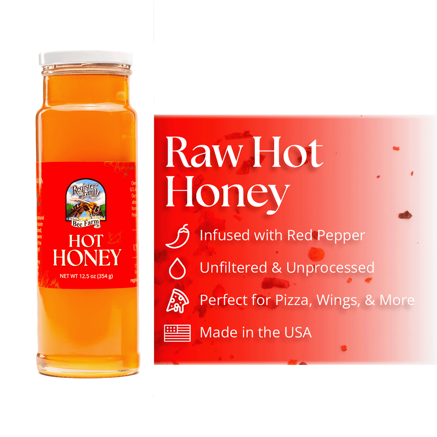 Raw Hot Wildflower Honey