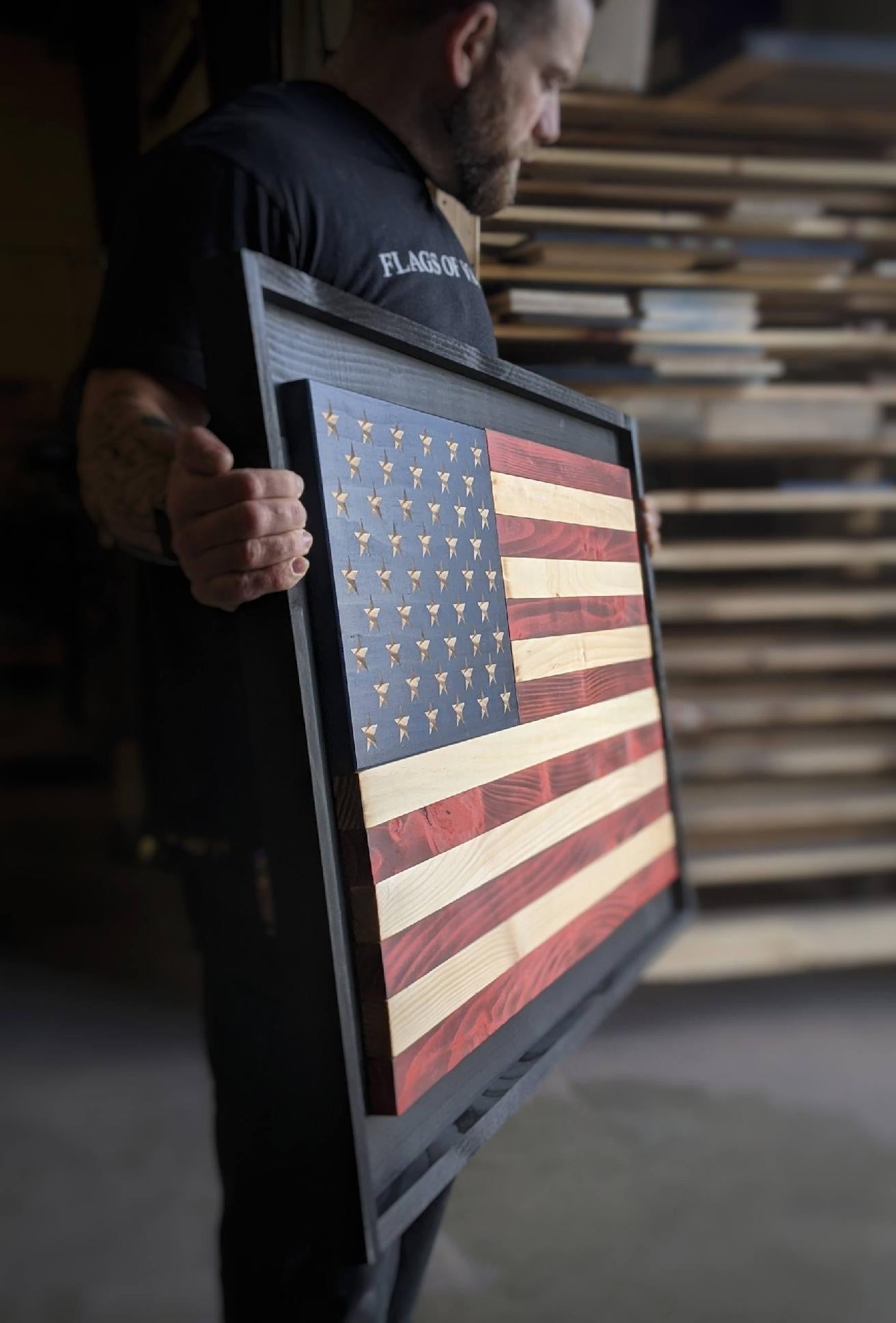 Liberty Wooden Flag