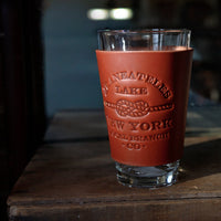Leather Pint Glass