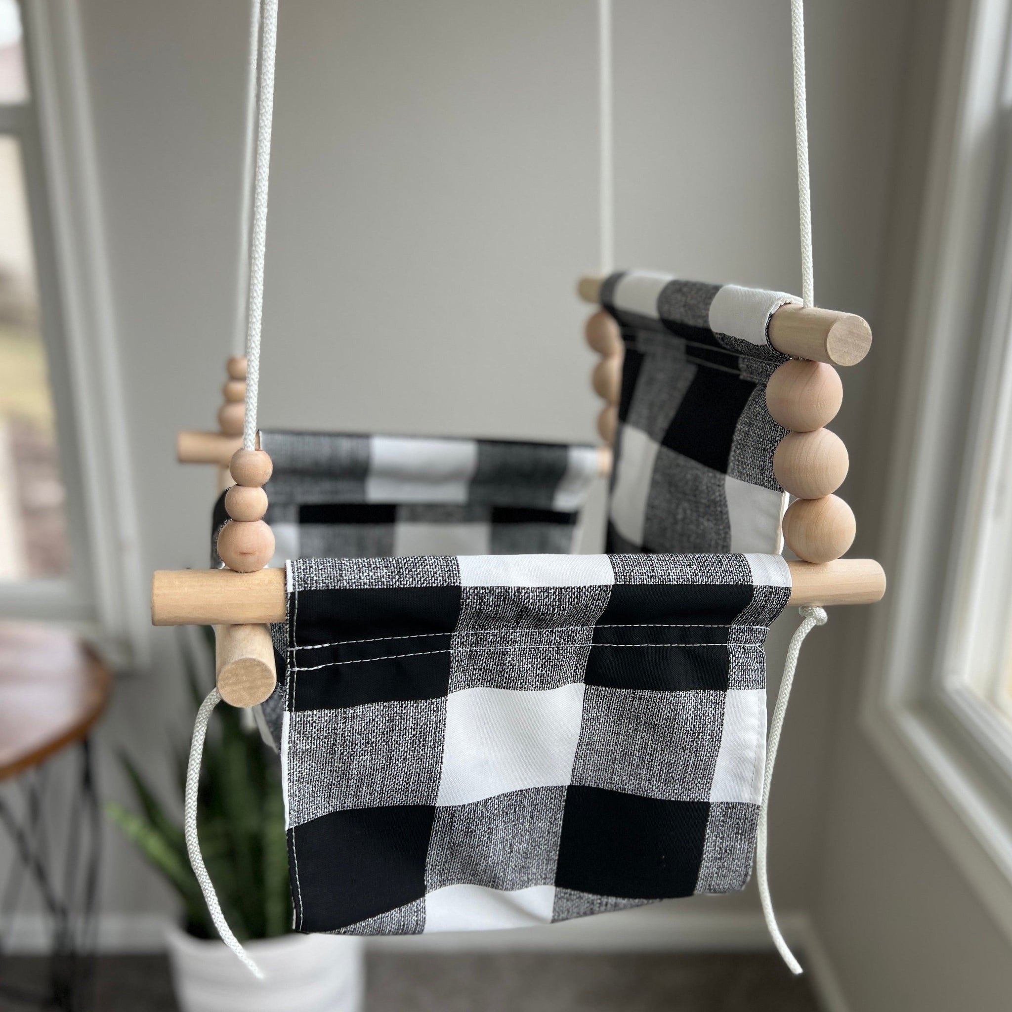 Indoor Swing – Black Buffalo Check