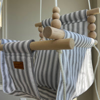Indoor Swing – Wide Black Ticking Stripe
