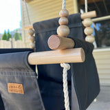 Premium Outdoor High Back Swing – Slate