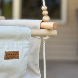 Premium Outdoor High Back Swing – Wheat