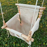 Premium Outdoor High Back Swing – Wheat