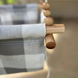 Outdoor High back Swing – Gray Buffalo Check