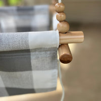 Outdoor High back Swing – Gray Buffalo Check