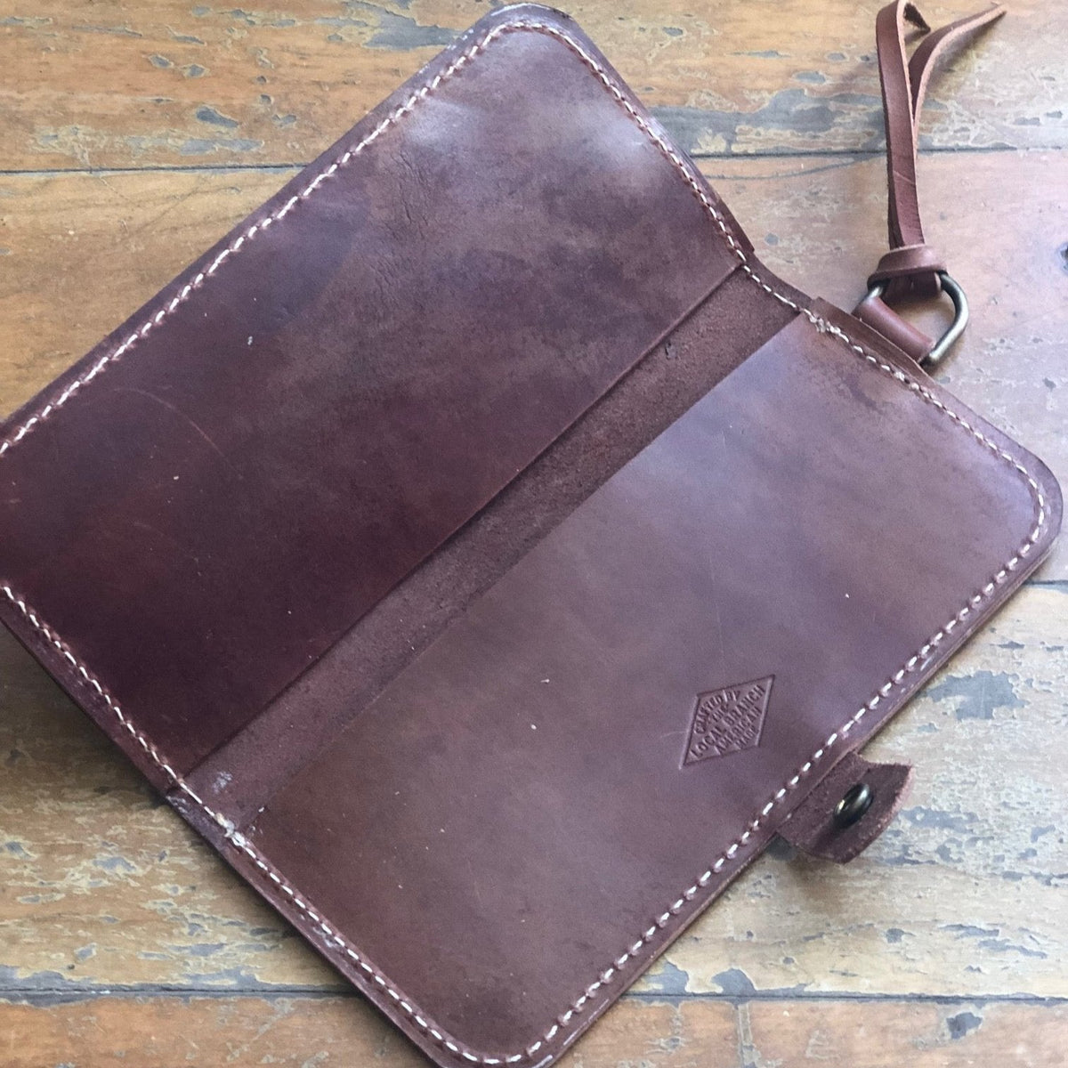 Woven Leather Fishtail Wallet