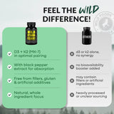 Vitamin K2 (MK-7) & Vitamin D3 (5000 IU) & Black Pepper Extract
