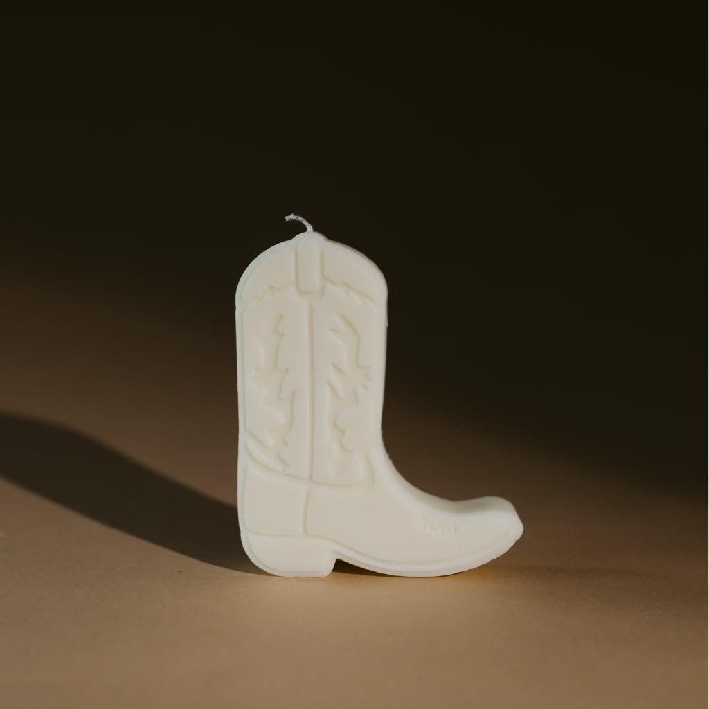 cowboy boot shape candles