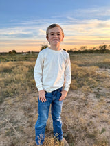 Organic Cotton Long Sleeve Kids T-shirt – Undyed