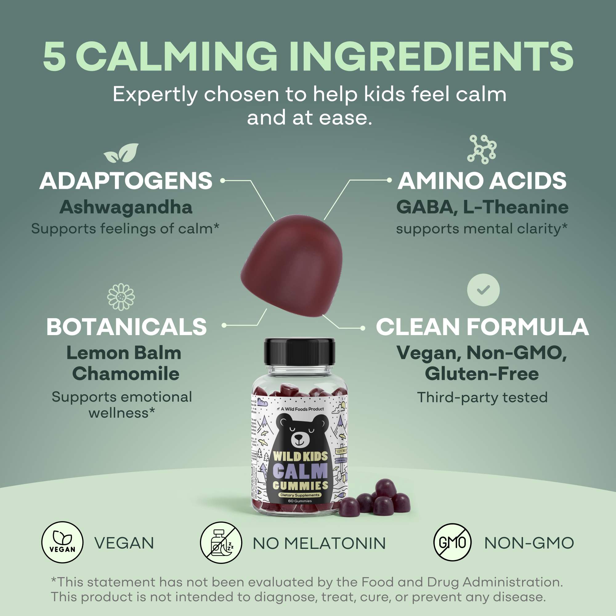 Wild Kids Calm Gummies – Relaxation & Sleep Support