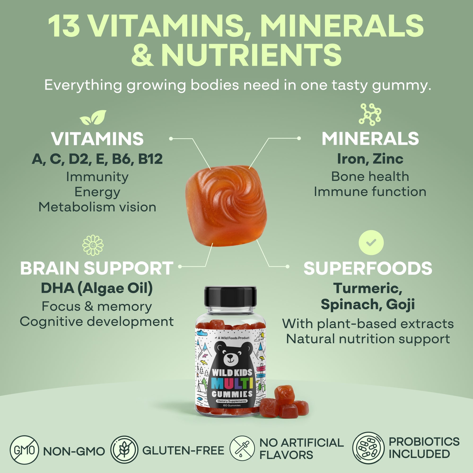 Wild Kids Multivitamin Gummies