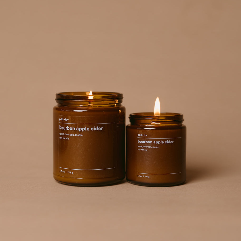 bourbon apple cider candle