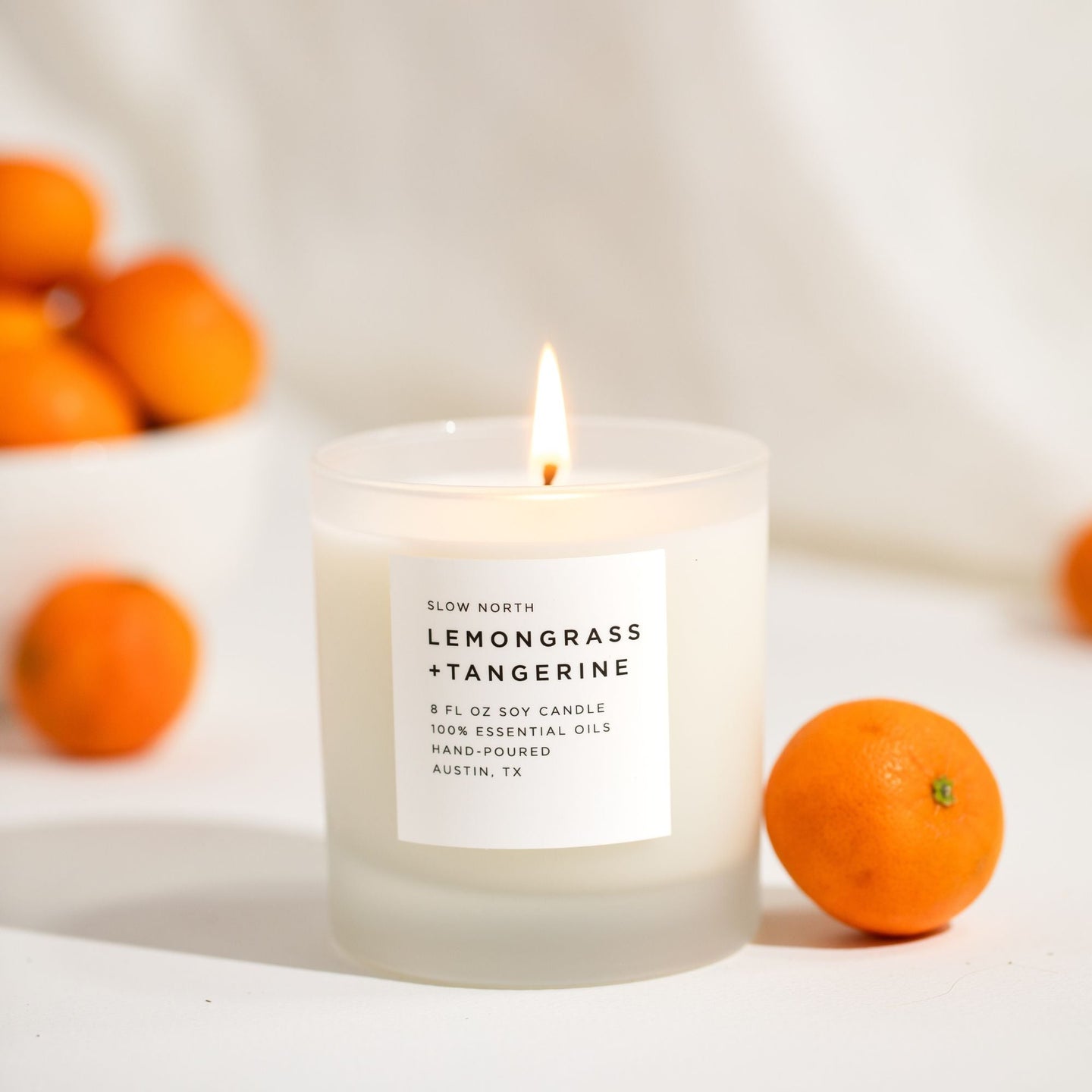 Lemongrass + Tangerine - Signature  Soy Wax Candle