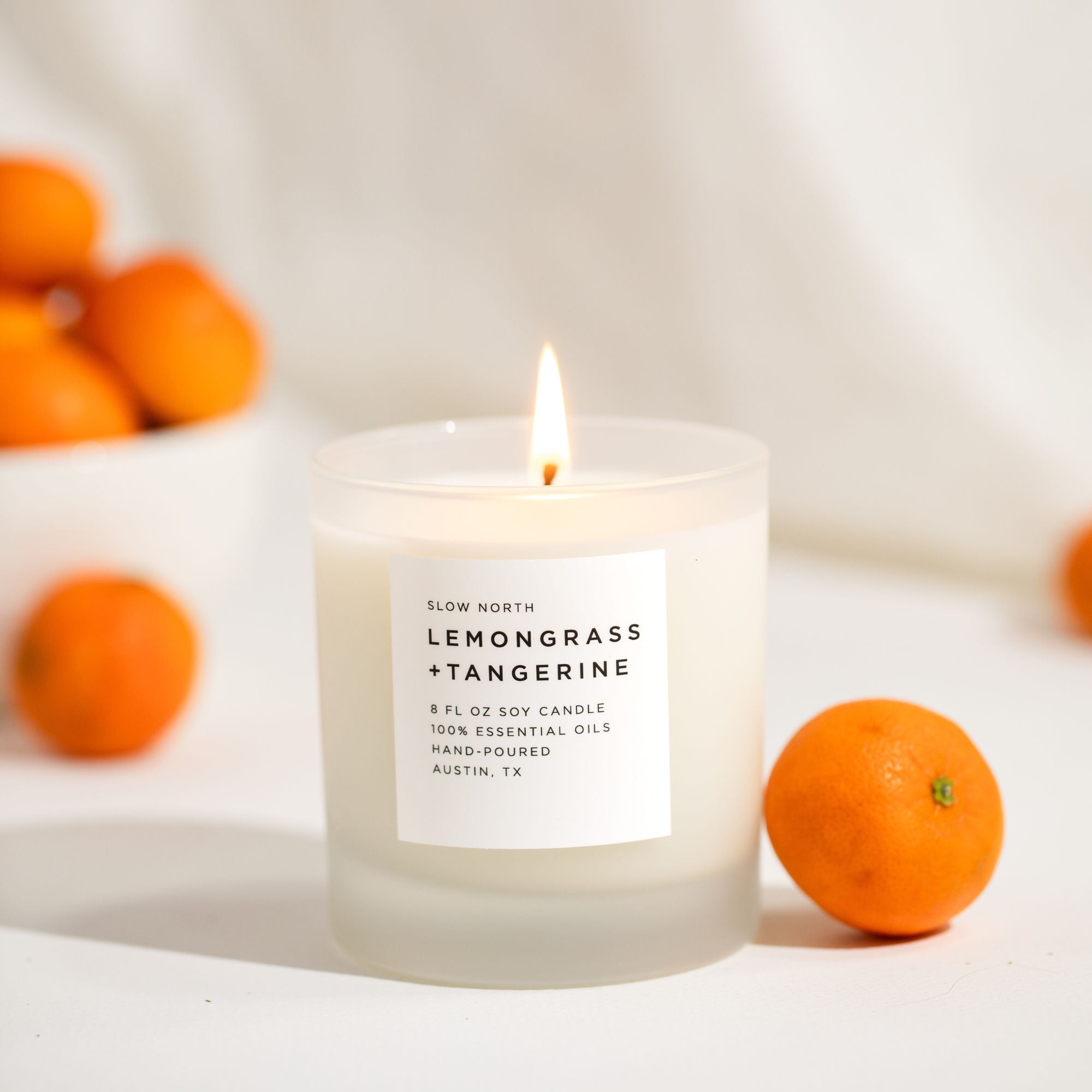 Lemongrass + Tangerine - Signature  Soy Wax Candle