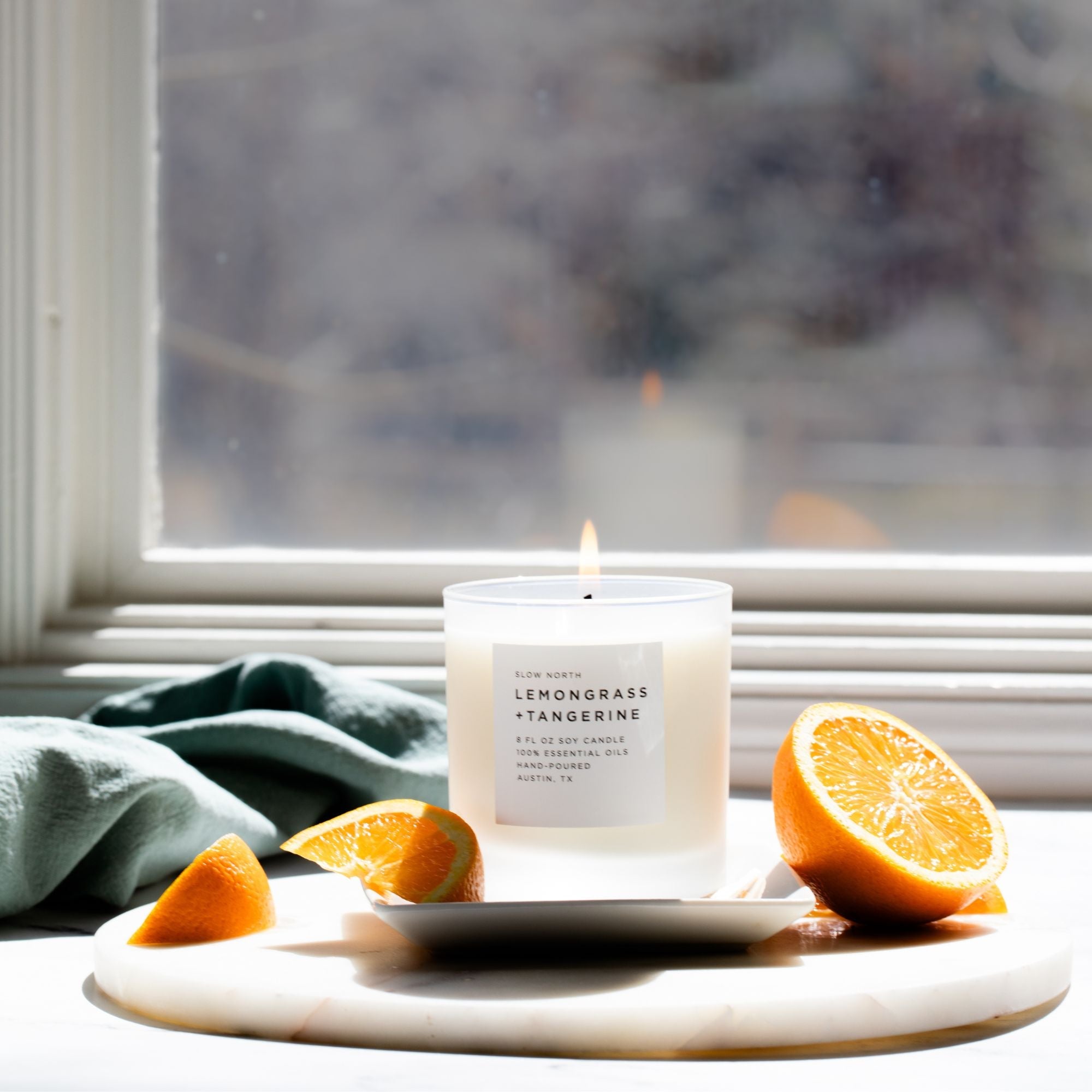 Lemongrass + Tangerine - Signature  Soy Wax Candle