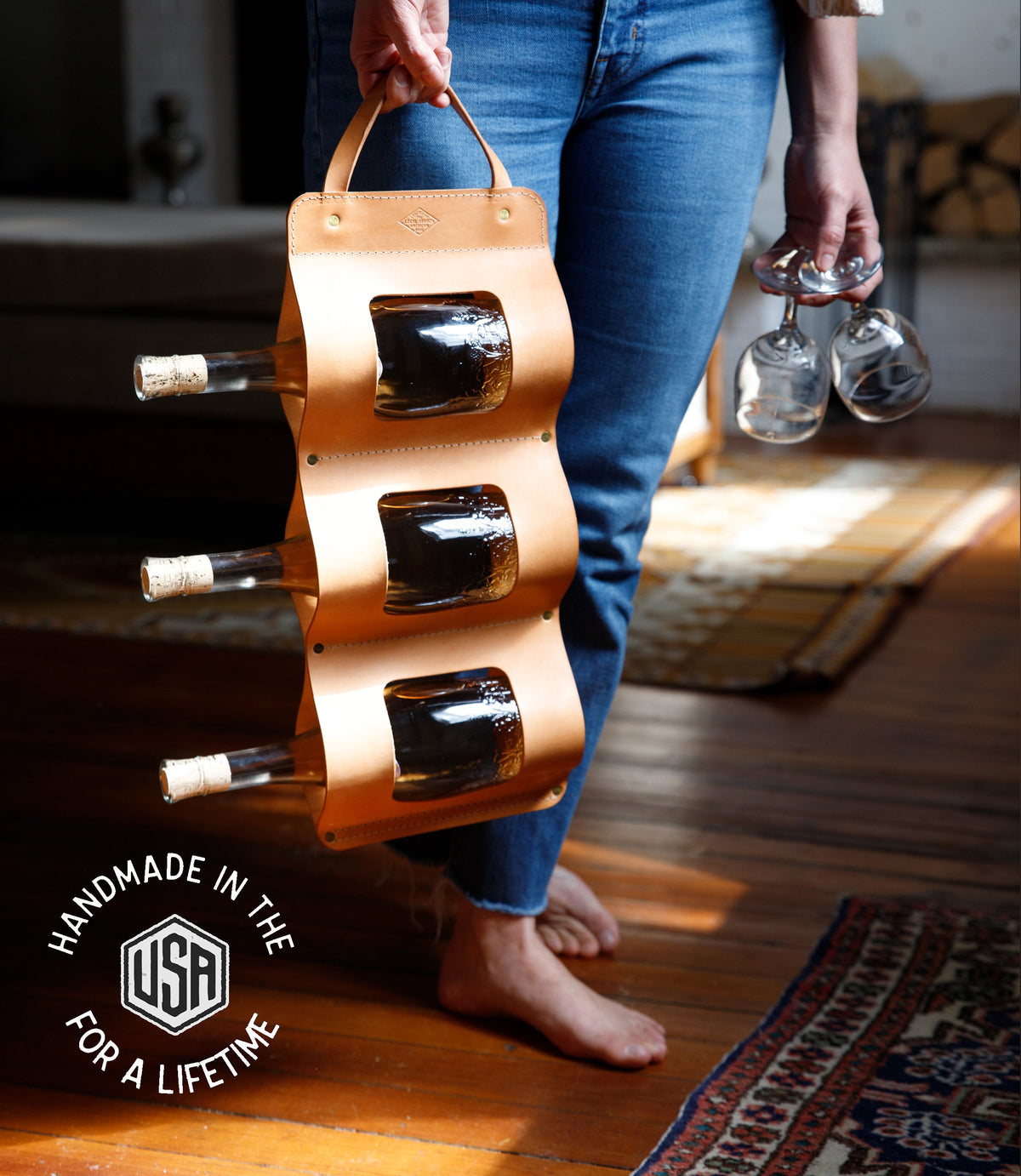 Leather Bottle Bandolier