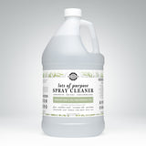 See a gallon jug of Rustic Strength Lots of Purpose Spray Cleaner, a natural and non-toxic cleaning solution with rosemary, mint, and tea tree essential oils.
