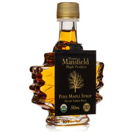 Organic Pure Vermont Maple Syrup – 50ml Vermont Maple Leaf Favor Bottle