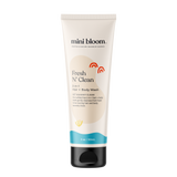 Mini Bloom Fresh N' Clean 2-in-1 hair and body wash promises sulfate-free cleansing for squeaky clean hair and body.
