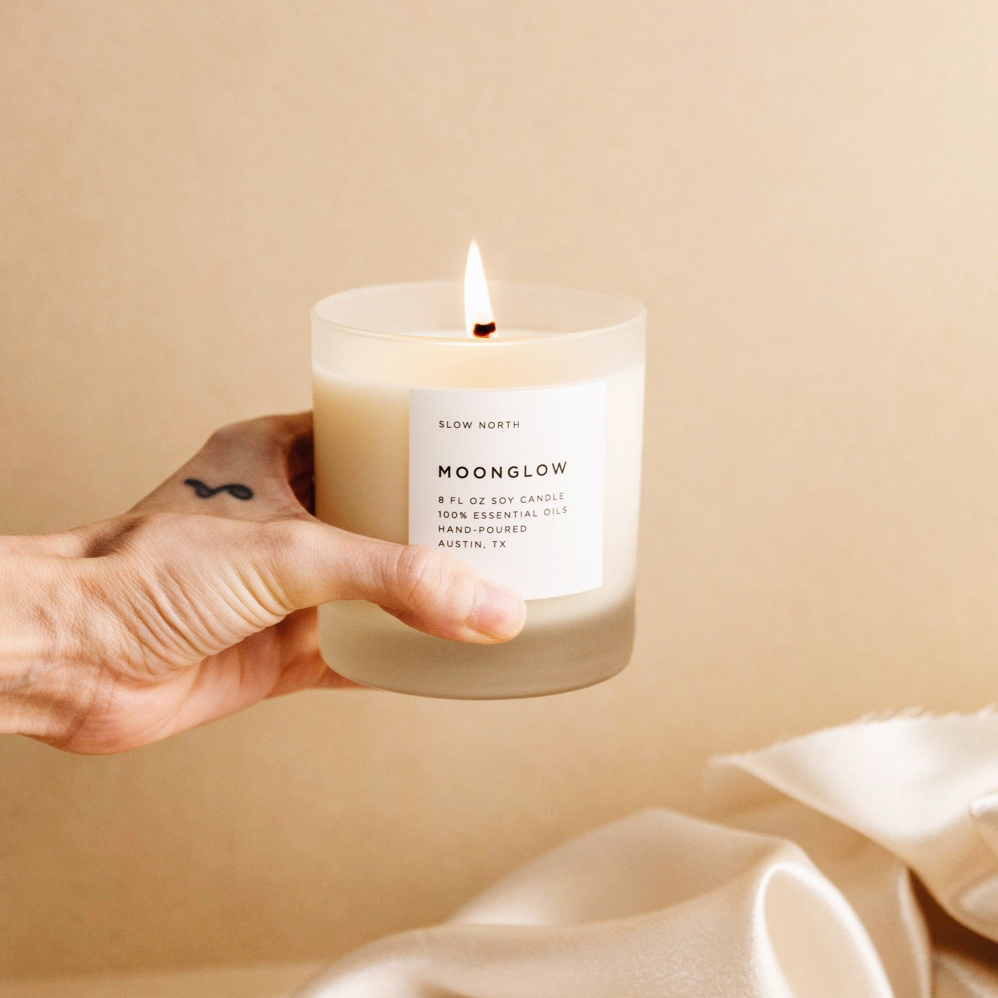 Moonglow - Signature Soy Wax Candle (Patchouli + Cinnamon + Black Pepper)