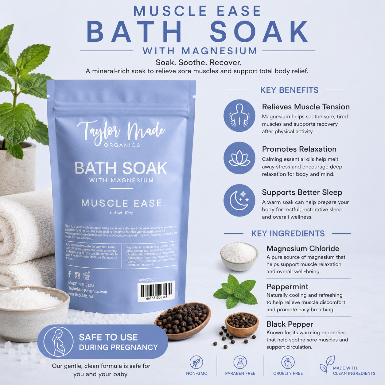 Bath Soaks with Magnesium
