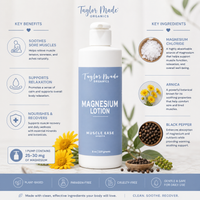 Muscle Ease Organic Lotion with Magnesium