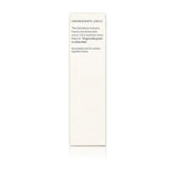 A white product box lists its ingredients, including aloe, poplar bark extract, and citrus flower oil, highlighting organically grown components.
