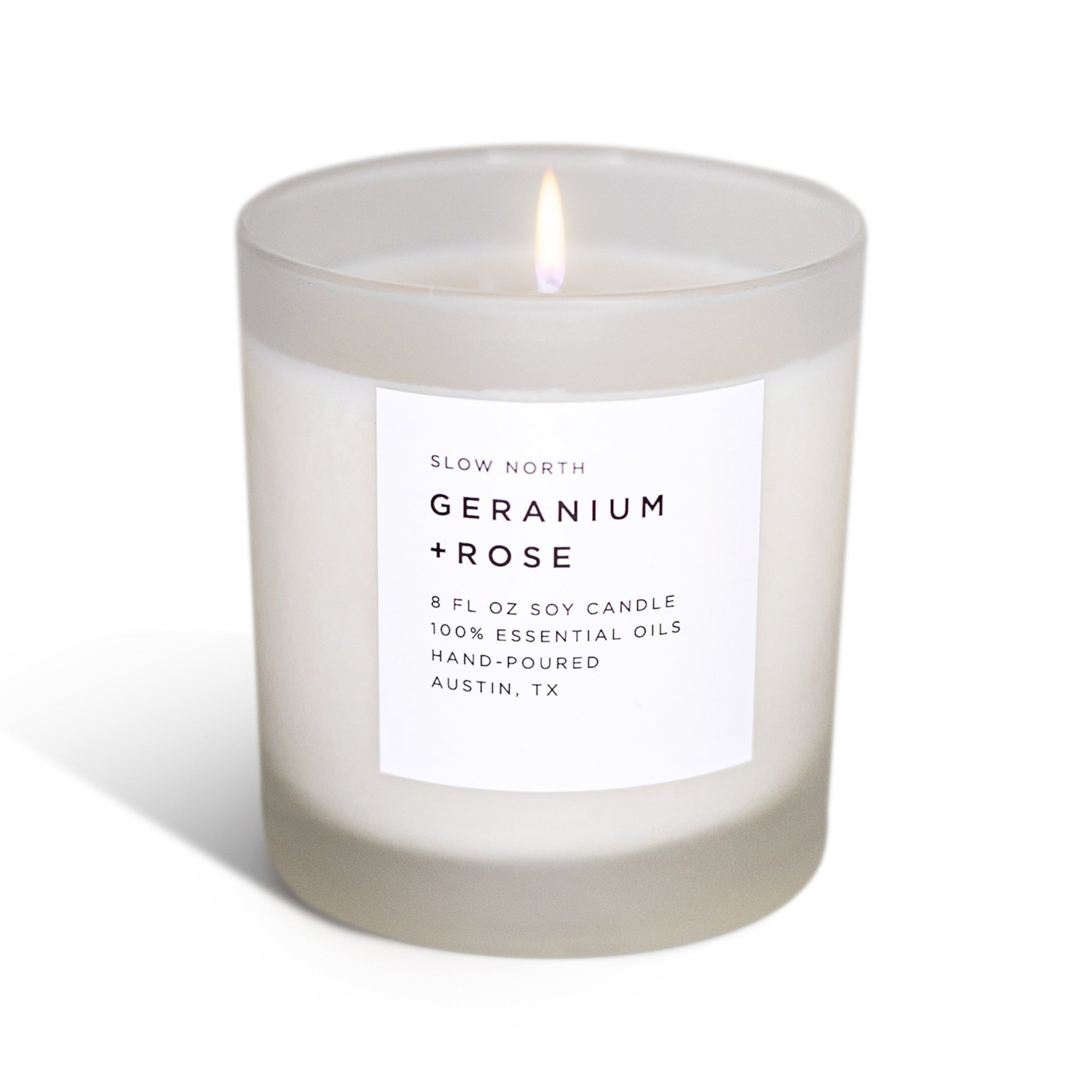 Geranium + Rose - Signature  Soy Wax Candle