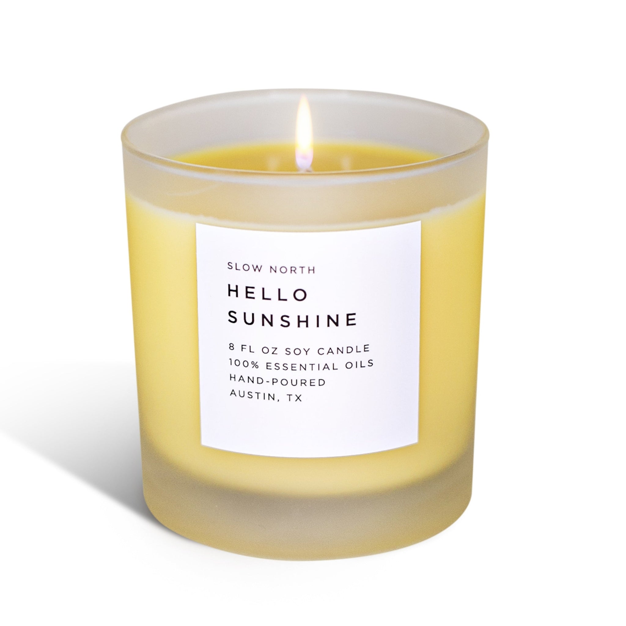 Hello Sunshine - Signature Soy Wax Candle (Grapefruit + Geranium + Lime)