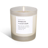 Embers + Leather - Signature Soy Wax Candle (Vetiver + Cedar + Patchouli)
