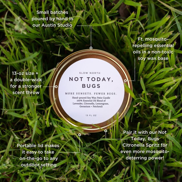 Not Today, Bugs - Mosquito Soy Wax Candle