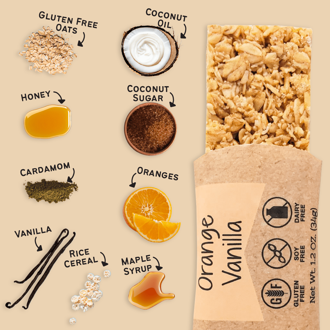 Orange Vanilla Granola Bars