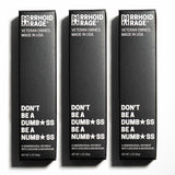 Three boxes of "Rhoid Rage" hemorrhoid ointment stand side-by-side, advertising its numbing and pain-relieving formula made in the USA.
