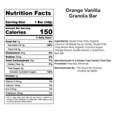Orange Vanilla Granola Bars
