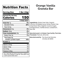 Orange Vanilla Granola Bars
